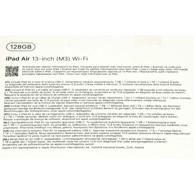 IPAD AIR M3 13p 2025 WIFI 128GB GRIS NUEVO