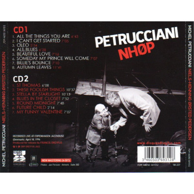 Michel Petrucciani, Niels-Henning Ørsted Pedersen - Petrucciani NHØP (2xCD, Album)