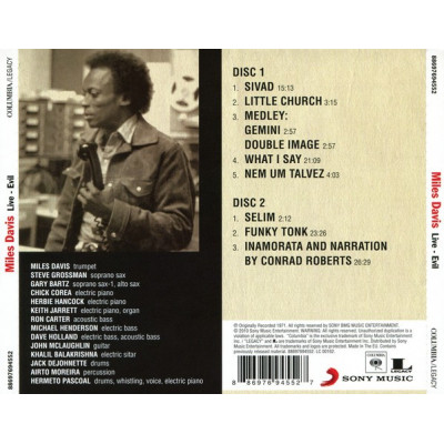 Miles Davis - Live-Evil (2xCD, Album, RE, RM)