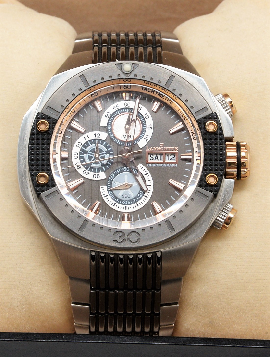 1-1-234409 reloj pulsera caballero lanscotte chronografo