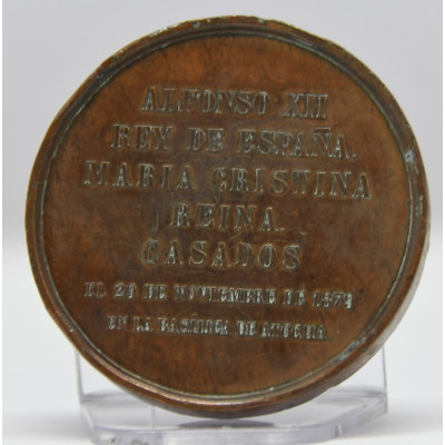 MEDALLA BODA ALFONSO XII Y MARIA CRISTINA (1979)