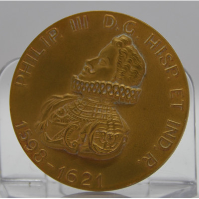 MEDALLA PELIPE III PRIMERAS MONEDAS DE ORO AMERICANA