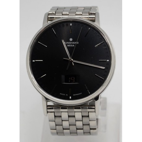 RELOJ JUNGHANS MEGA 30/4940 ESFERA NEGRA