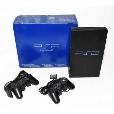 CONSOLA PS2 CON CAJA Y 2 MANDOS