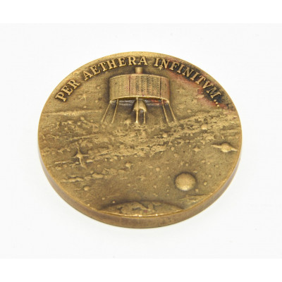 MEDALLA LLEGADA LUNA TELEFONICA 1969