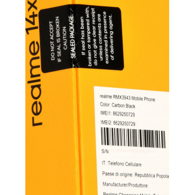 REALME 14X 5G 256GB NEGRO NUEVO