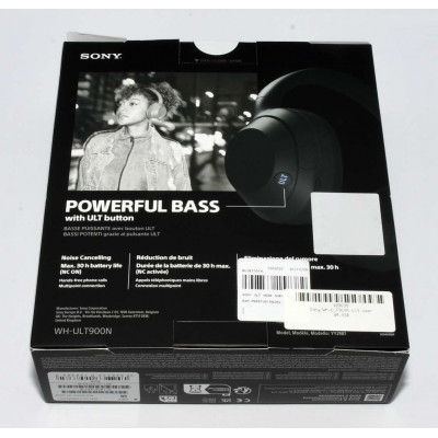 AURICULARES SONY ULT POWER SOUND WH-ULT900N NEGRO NUEVO