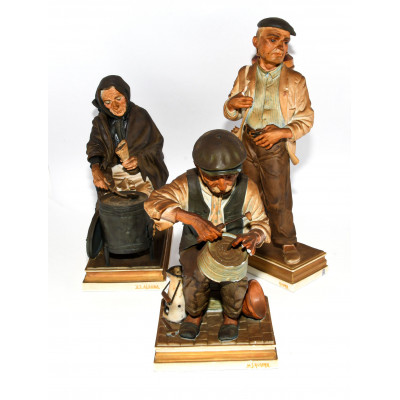 TRIO FIGURAS DE CERAMICA ALGORA