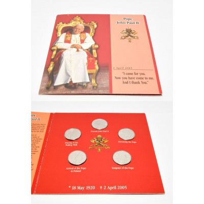 CARTERA 1 LIRA ORDEN DE MALTA JUAN PABLO II 2005