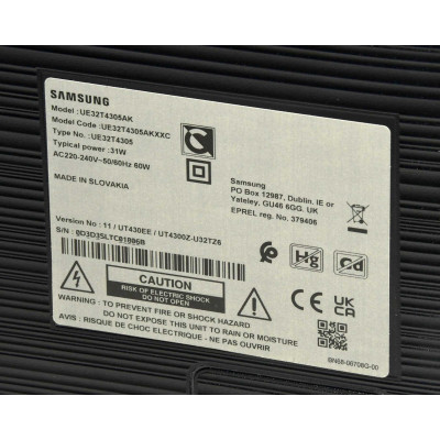 TELEVISION SMART TV FHD SAMSUNG UE32T4305AKXXC 32p