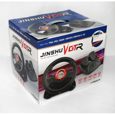 VOLANTE Y PEDALES INDECA JINSHU V GTR PRECINTADO| BILBOTRUKE SEGUNDA MANO