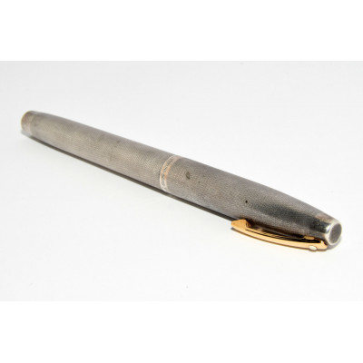 PLUMA SHEAFFER - PLUMIN ORO 14K CUERPO PLATA| BILBOTRUKE