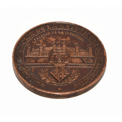MEDALLA PRIMERA EXPOSICION BARCELONA 1888