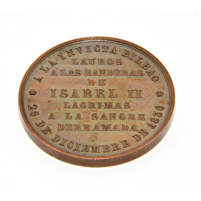 MEDALLA A LA INVICTA BILBAO 1836