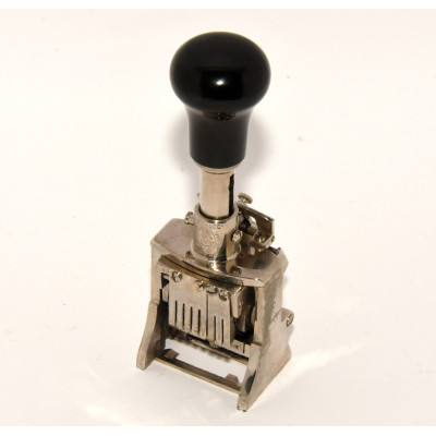 SELLO FECHADOR -TAMPÓN NUMÉRICO DE METAL - EL CASCO- EIBAR