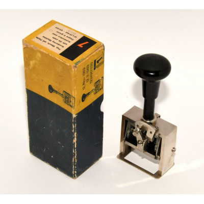 SELLO FECHADOR -TAMPÓN NUMÉRICO DE METAL - EL CASCO- EIBAR