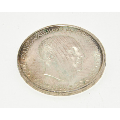 MONEDA 100 PESETAS 1966 PLATA