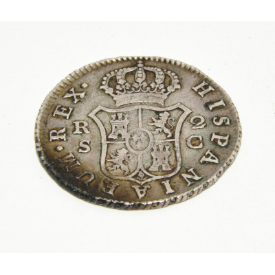 MONEDA DOS REALES CARLOS III 1788 (SC) PLATA