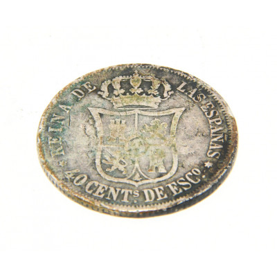 MONEDA 40 CENTIMOS 1866 (PLATA)
