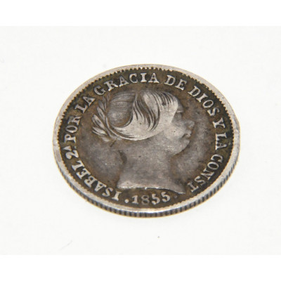 MONEDA 1 REAL 1855 ISABEL II