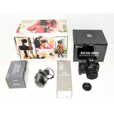 CAMARA MIRRORLESS CANON EOS R50 + 18-45MM