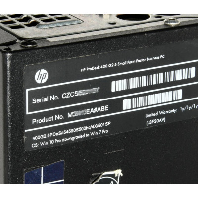 PC Hp Prodesk 400 g2.5 SFF