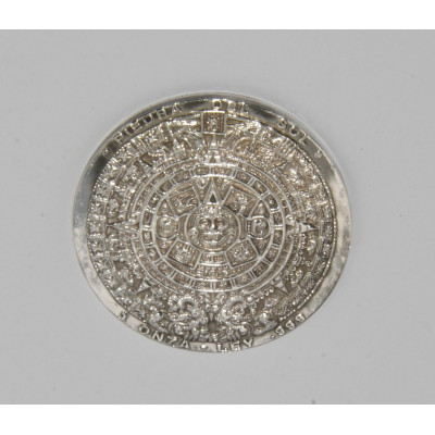 ONZA PLATA CALENDARIO MAYA