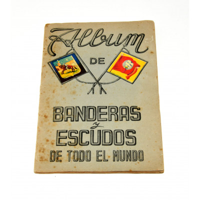 ALBUM DE CROMOS DE LAS BANDERAS Y ESCUDOS - AÑOS 40 - COMPLETO