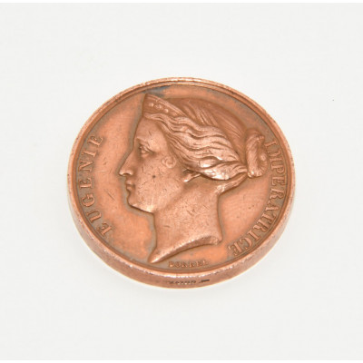 MEDALLA NAPOLEON III - EUGENIA (1852)
