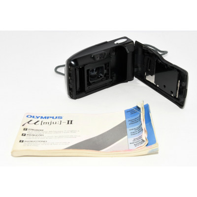 CAMARA ANALOGICA COMPACTA OLYMPUS MICRO MJU II 35MM F:2.8 POINT SHOT