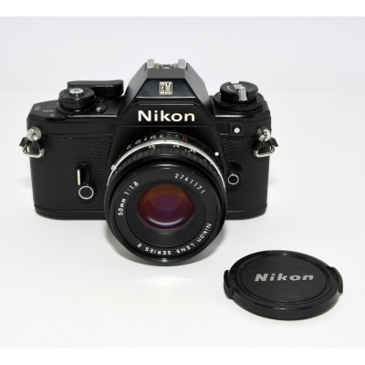 CAMARA REFLEX ANALOGICA NIKON EM + 50MM F:1.8 SERIES E