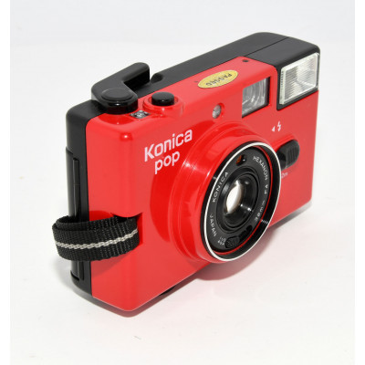 CAMARA ANALOGICA COMPACTA KONIKA POP HEXANON 35MM F4 ROJA