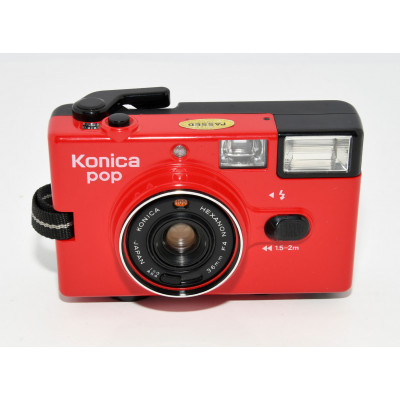 CAMARA ANALOGICA COMPACTA KONIKA POP HEXANON 35MM F4 ROJA