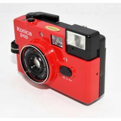 CAMARA ANALOGICA COMPACTA KONIKA POP HEXANON 35MM F4 ROJA