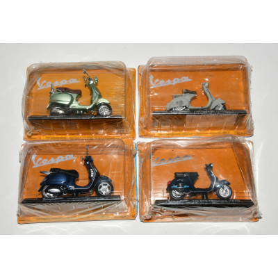 LOTE DE MOTOS VESPA A ESCALA
