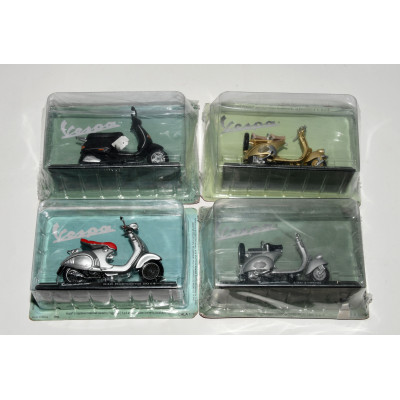 LOTE DE MOTOS VESPA A ESCALA