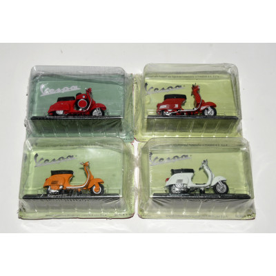 LOTE DE MOTOS VESPA A ESCALA