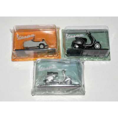 LOTE DE MOTOS VESPA A ESCALA