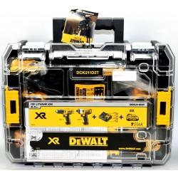KIT DEWALT TALADOR ATORNILLADOS + IMPACTO DCK211D2T 12V