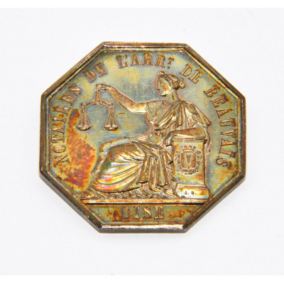 JETON NOTAIRES DE LARRE DE BEAUVAIS OISE