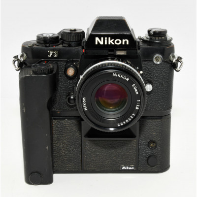 CAMARA ANALOGICA NIKON F3 + GRIP + 50MM F:1.8|BILBOTRUKE TIENDA