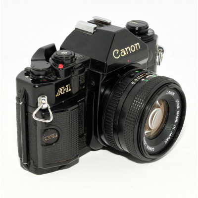 CAMARA ANALOGICA CANON A-1 + 50MM F:1.8|BILBOTRUKE TIENDA