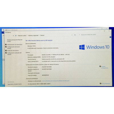 PC PORTATIL MSI GS63VR I7 7700 2.80GHZ 16GB RAM 250GG SSD