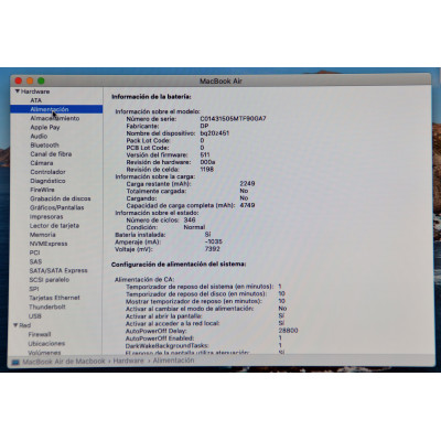 MacBook Air 11" A1465 2014 i5 1,4GHz/4GB/128GB SSD