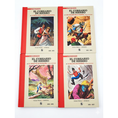COLECCION EL CORSARIO DE HIERRO - 4 TOMOS 1970-77 - BRUGUERA