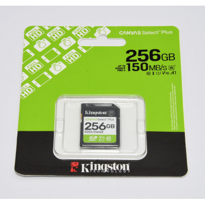 TARJETA DE MEMORIA SD KINGSTON 256GB 150 MB/S PRECINTADA