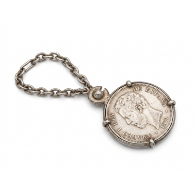 MONEDA LLAVERO CINCE PESOS 1948 PLATA| BILBOTRUKE TIENDA SEGUNDA MANO