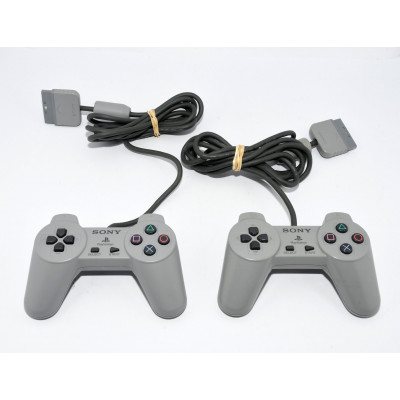 PAREJA DE MANDOS SONY PS1 + CABLE IMAGEN