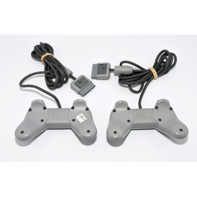 PAREJA DE MANDOS SONY PS1 + CABLE IMAGEN