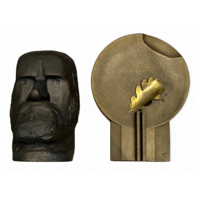 ESCULTURAS BRONCE BUSTO SABINO ARANA Y ESTELA OTEIZA.  NUMERADAS | Bilbotruke | Segunda Mano Bilbao